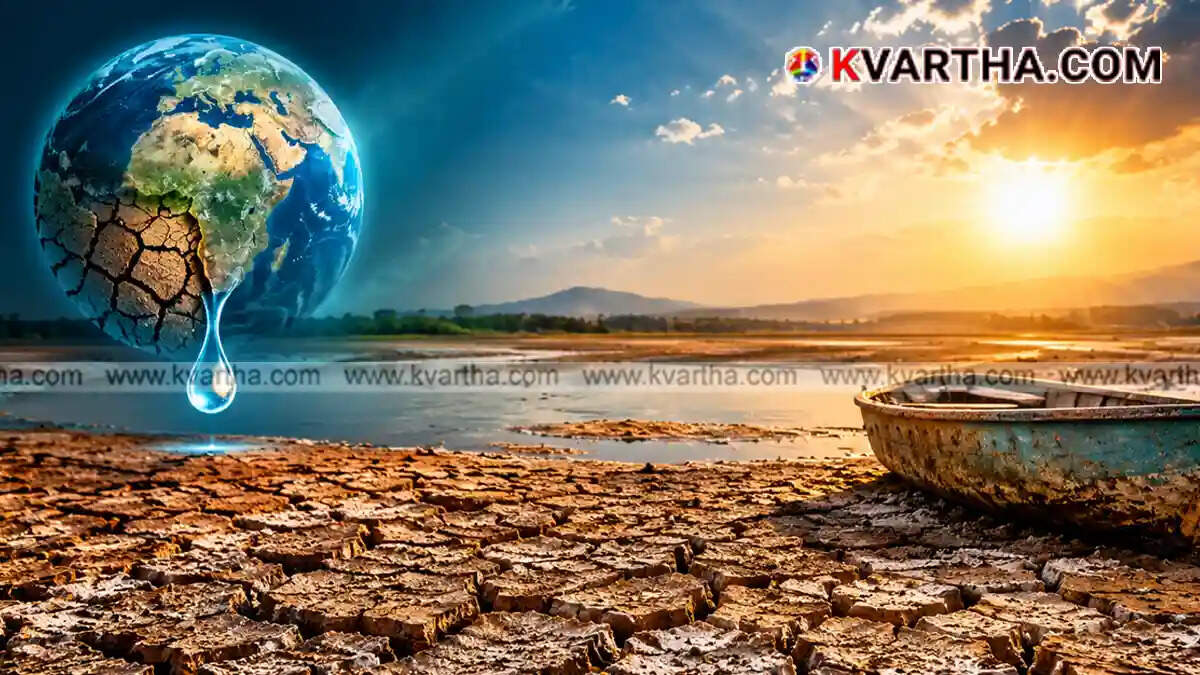 A symbolic image of a drying lake