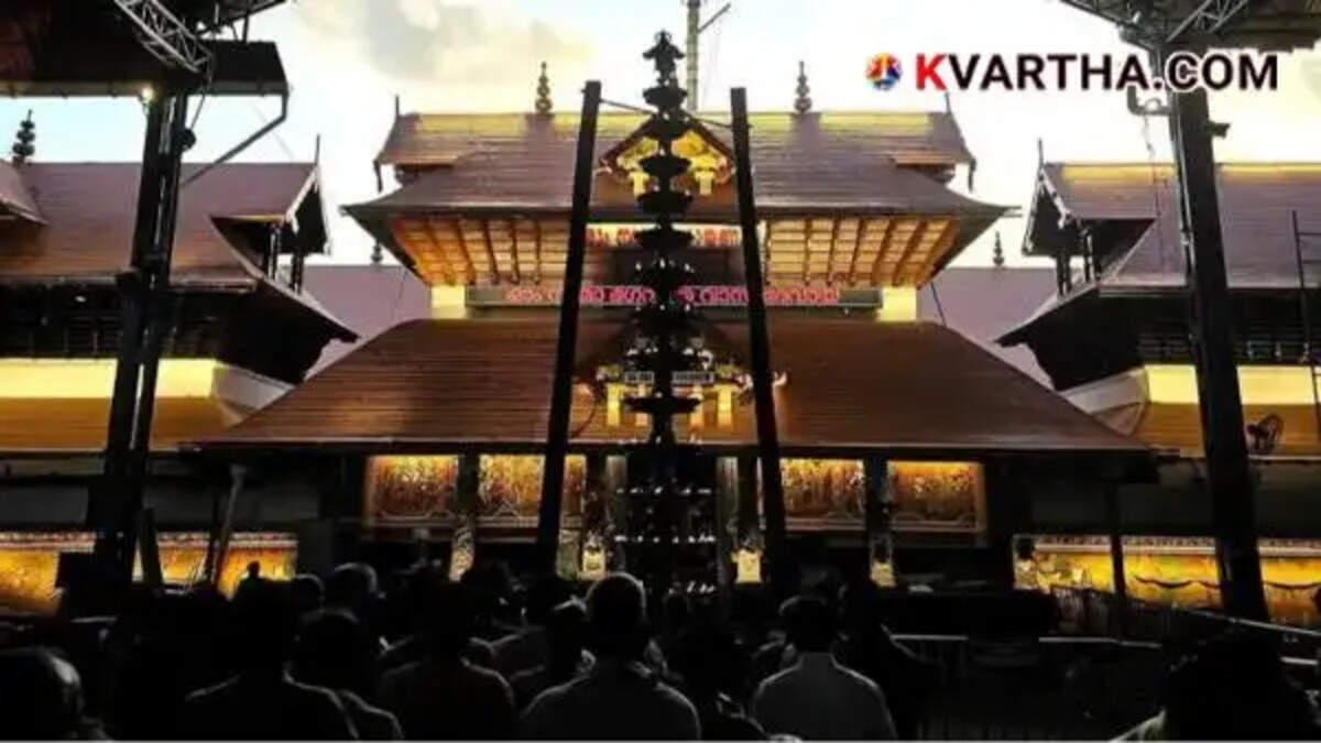 Image reflecting Guruvayur Temple and virtual queue darshan facility