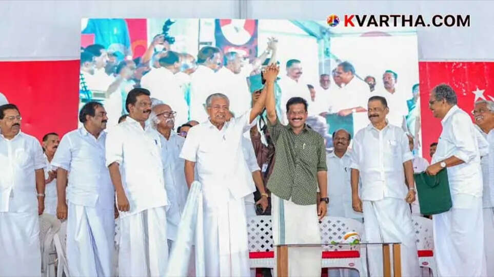 LDF candidate U R Pradeep campaigning in Chelakkara