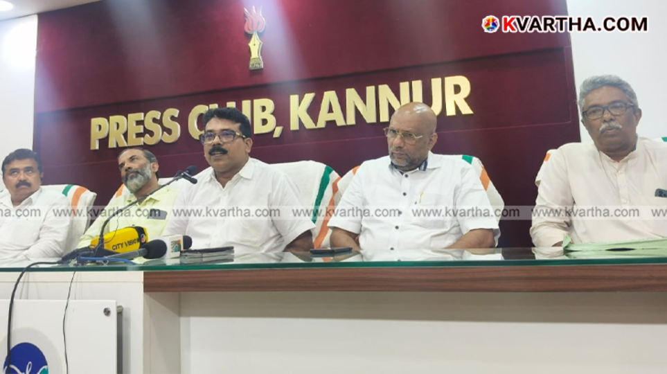 Office bearers of Kerala State Cooking Workers Union addressing the press in Kannur.