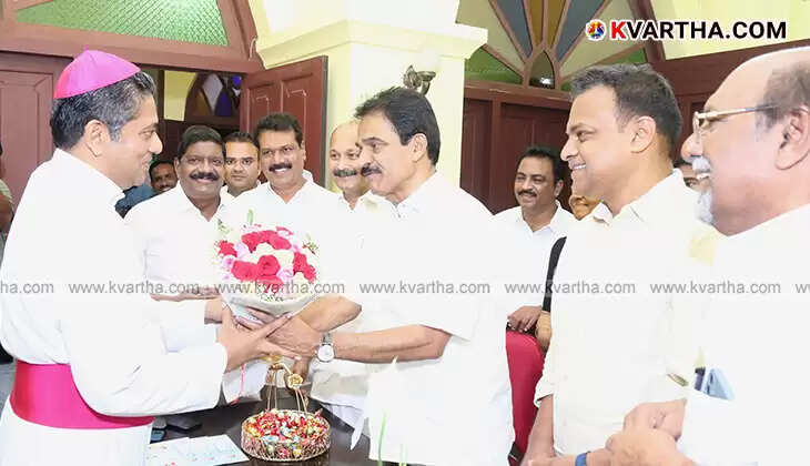 ICCC General Secretary KC Venugopal MP visited the Bishop-designate of the Archdiocese of Cochin, Rev. Fr. Antony Kattiparambi