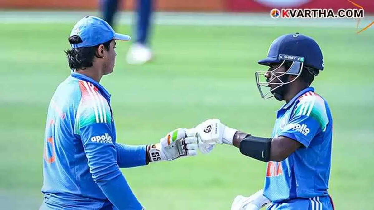 Vaibhav Suryavanshi and Malayali cricketer Aron George batting in U19 Asia Cup