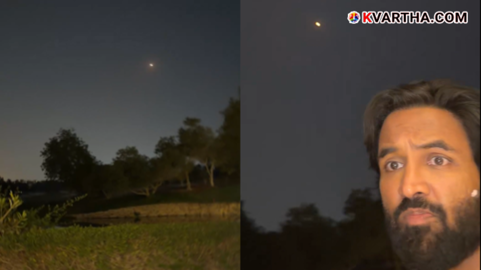 Actor Vishnu Manchu sharing his experience on social media during the Dubai missile attack.