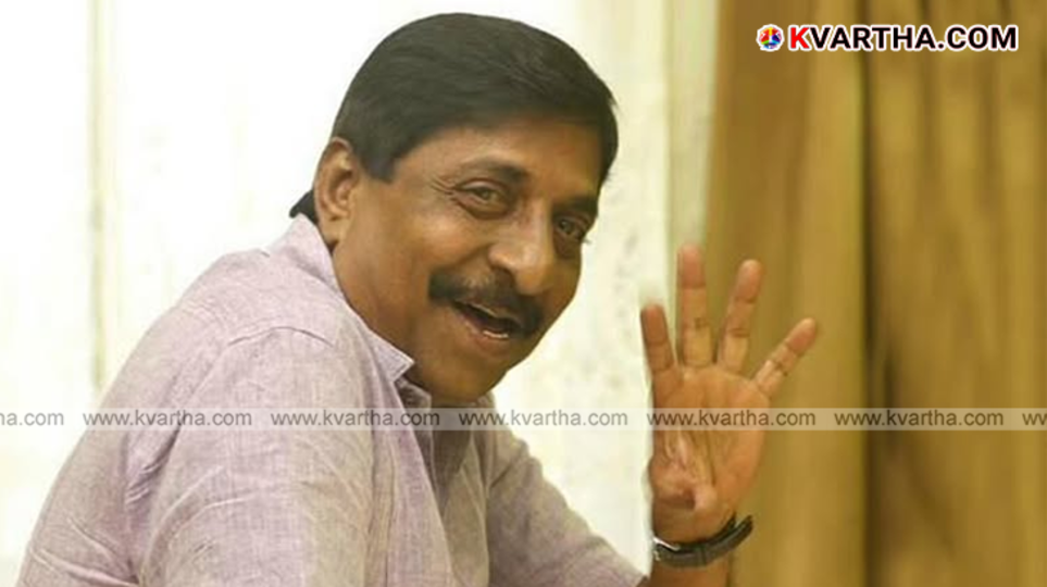 Portrait of Malayalam actor and screenwriter Sreenivasan