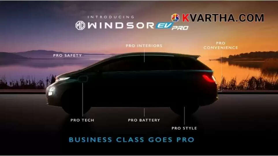 MG Windsor Pro front and side view, showcasing new alloy wheels and ADAS camera