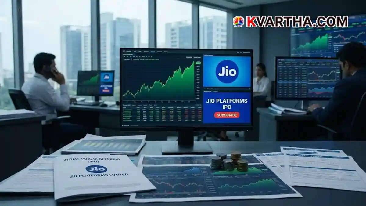 Representational image of Jio Platforms IPO launch and stock market trading