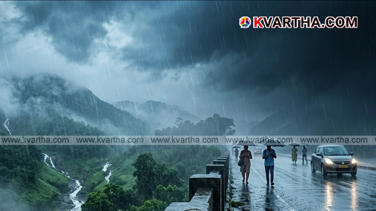 Heavy rain in Kerala, conceptual image