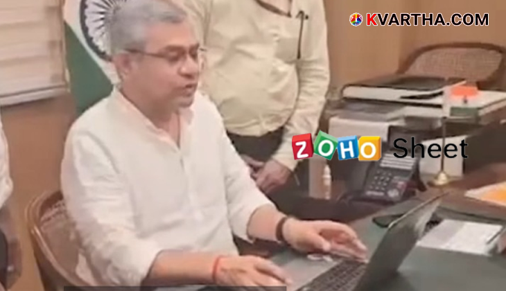The logos of Zoho and Indian Railways next to each other, symbolizing their new collaboration.
