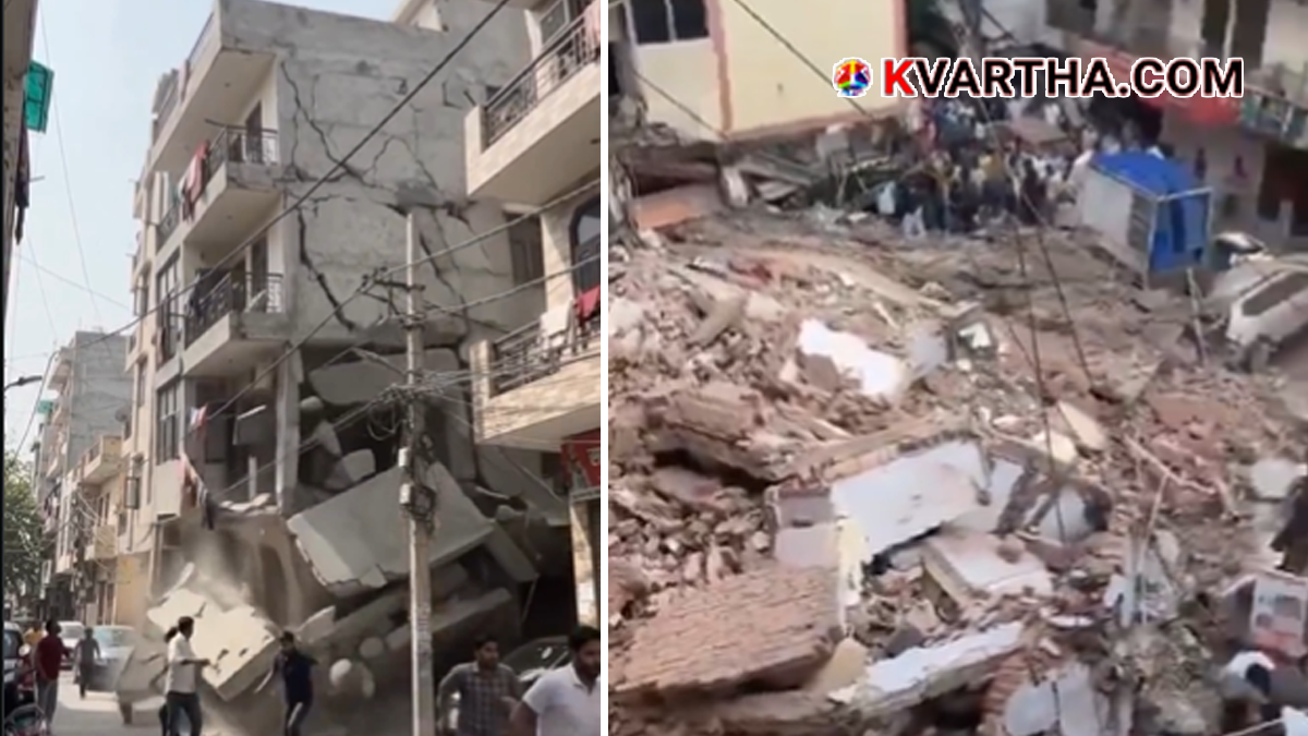 Representational image reflecting PG building collapse and rescue operations in South Delhi