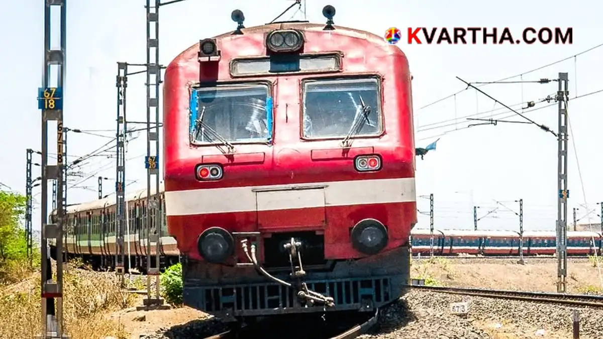 Representational image of Netravati Express train running on railway tracks