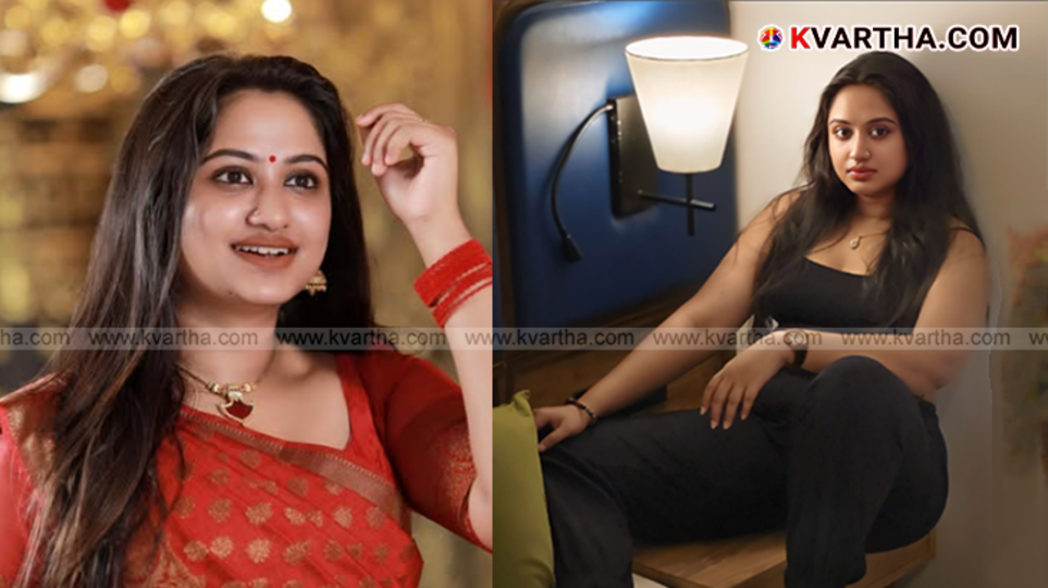 Actress Swathy Nithyanand's picture shared on Instagram.