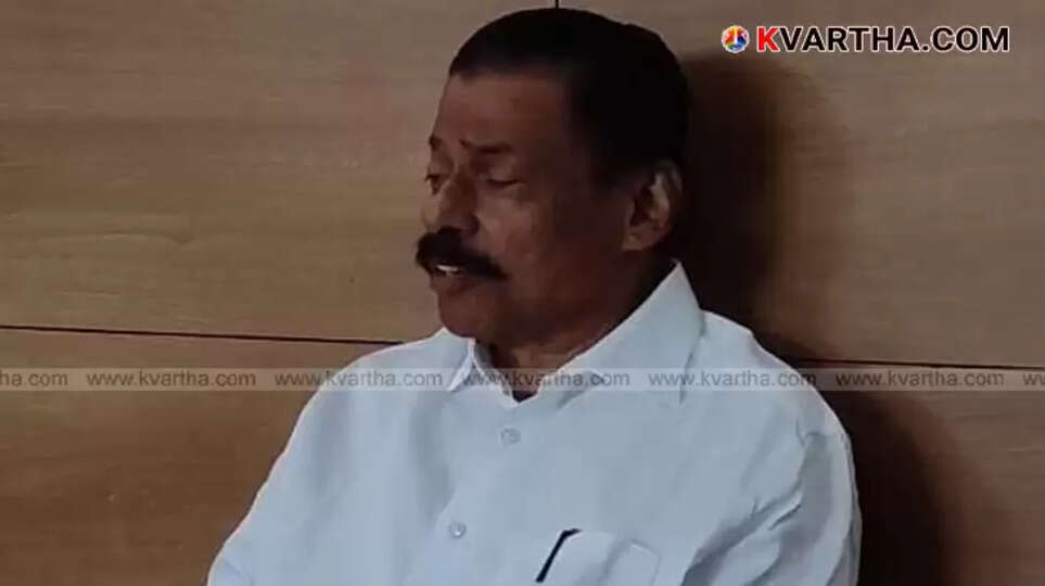 Portrait of CPM State Secretary M.V. Govindan.