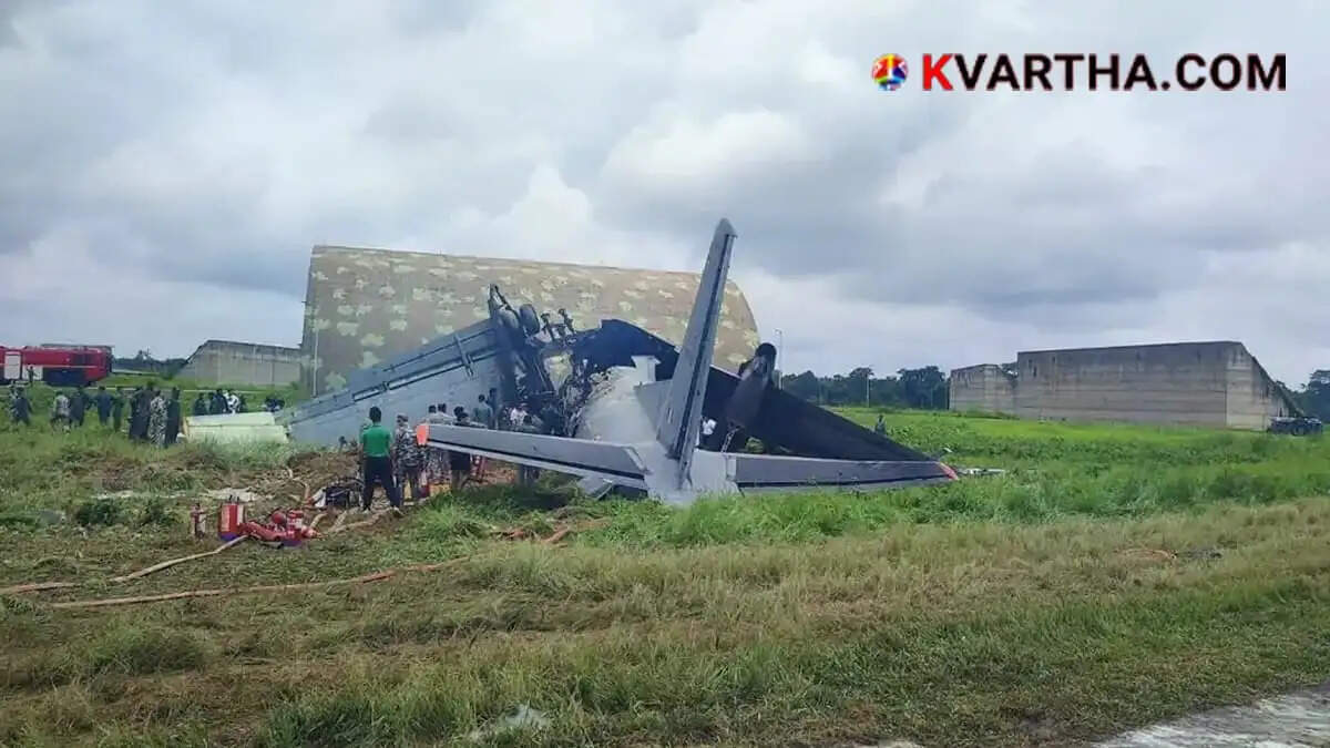 IAF AN-32 transport aircraft catches fire after landing in Assam; 5 personnel died.