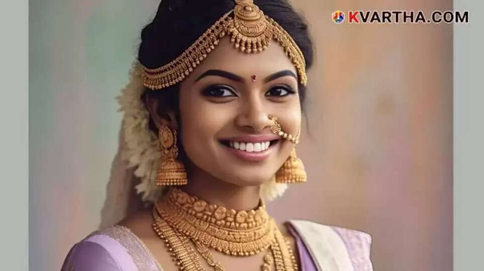 Bride Representing Gold Rate March 26 Kerala