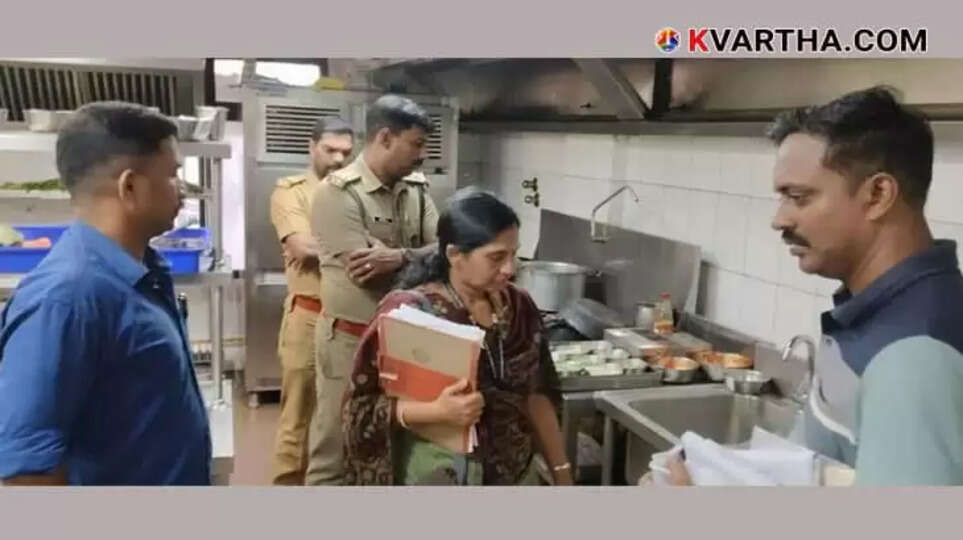 Food safety inspector checking a restaurant
