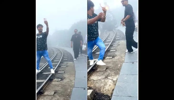 Young Man Attempts Selfie in Front of Moving Train; Video Goes Viral