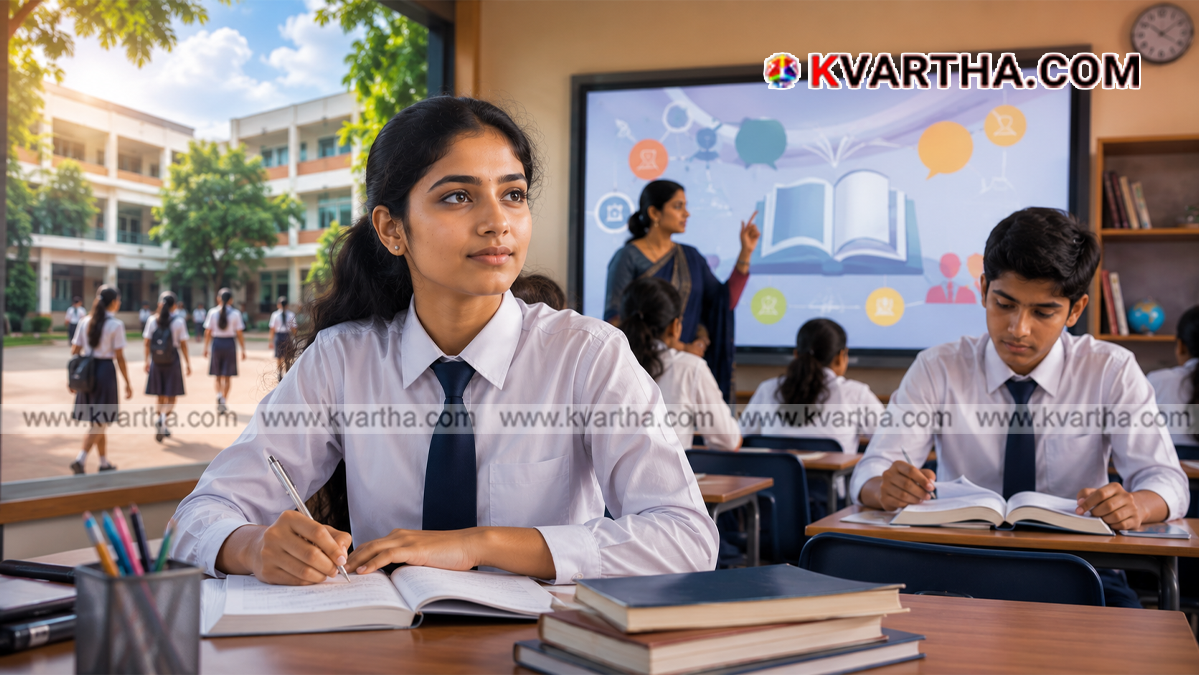 Conceptual image of students in a classroom