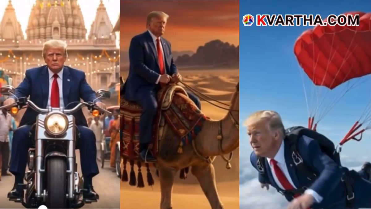 Conceptual image representing the viral social media discussions surrounding Donald Trump's AI posts.