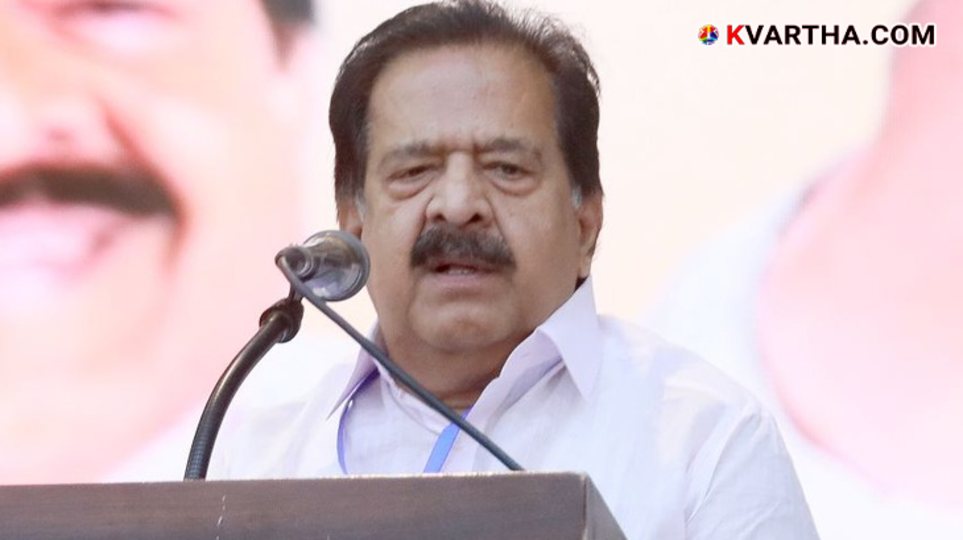 Ramesh Chennithala addressing a press conference in Trivandrum