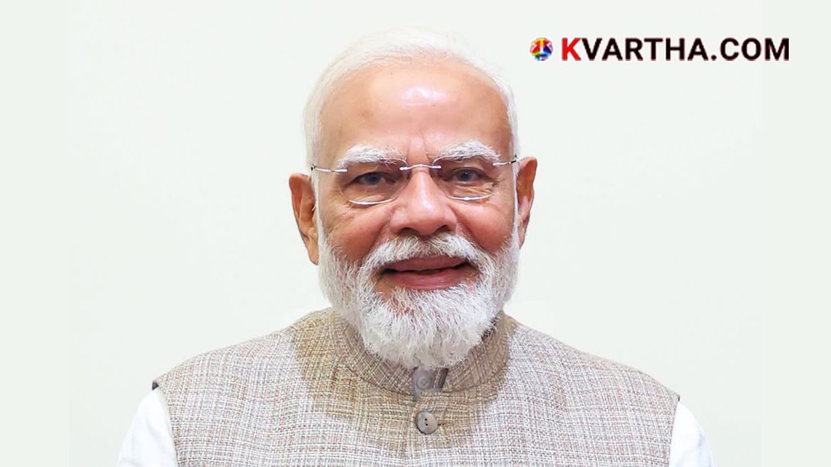 Image reflecting 25 years of governance and top decisions by Narendra Modi