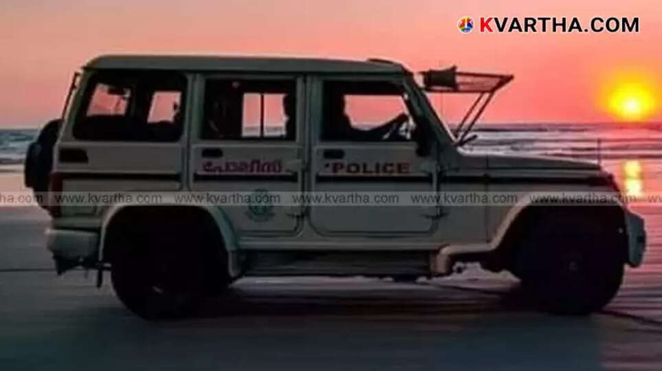 A house in Mezhuveli, Pathanamthitta, where the incident occurred, with police tape.