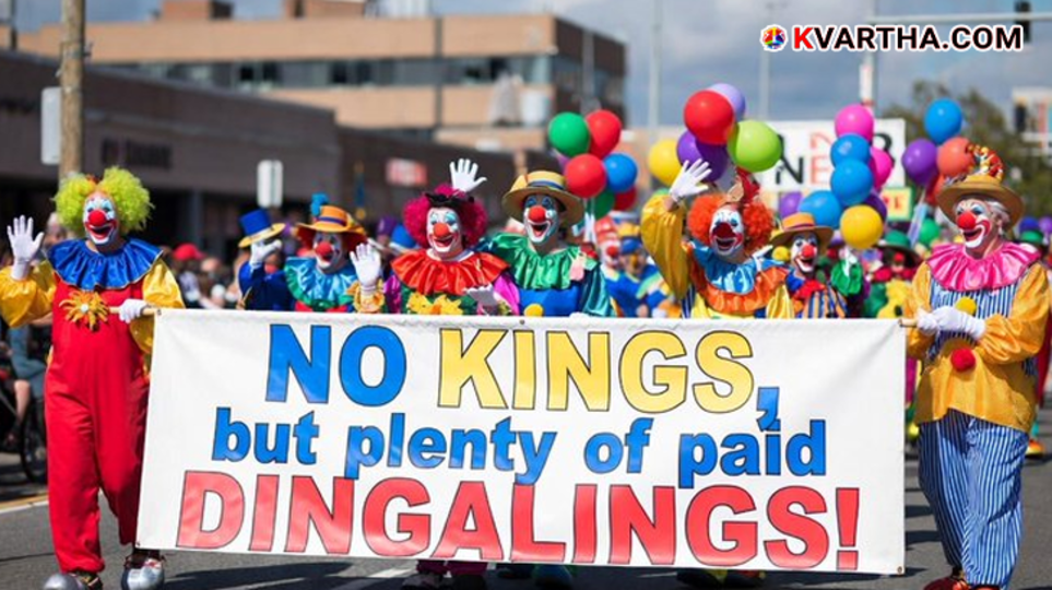 Thousands of protesters gathered at the National Mall in Washington D.C. for the No Kings protest in March 2026.