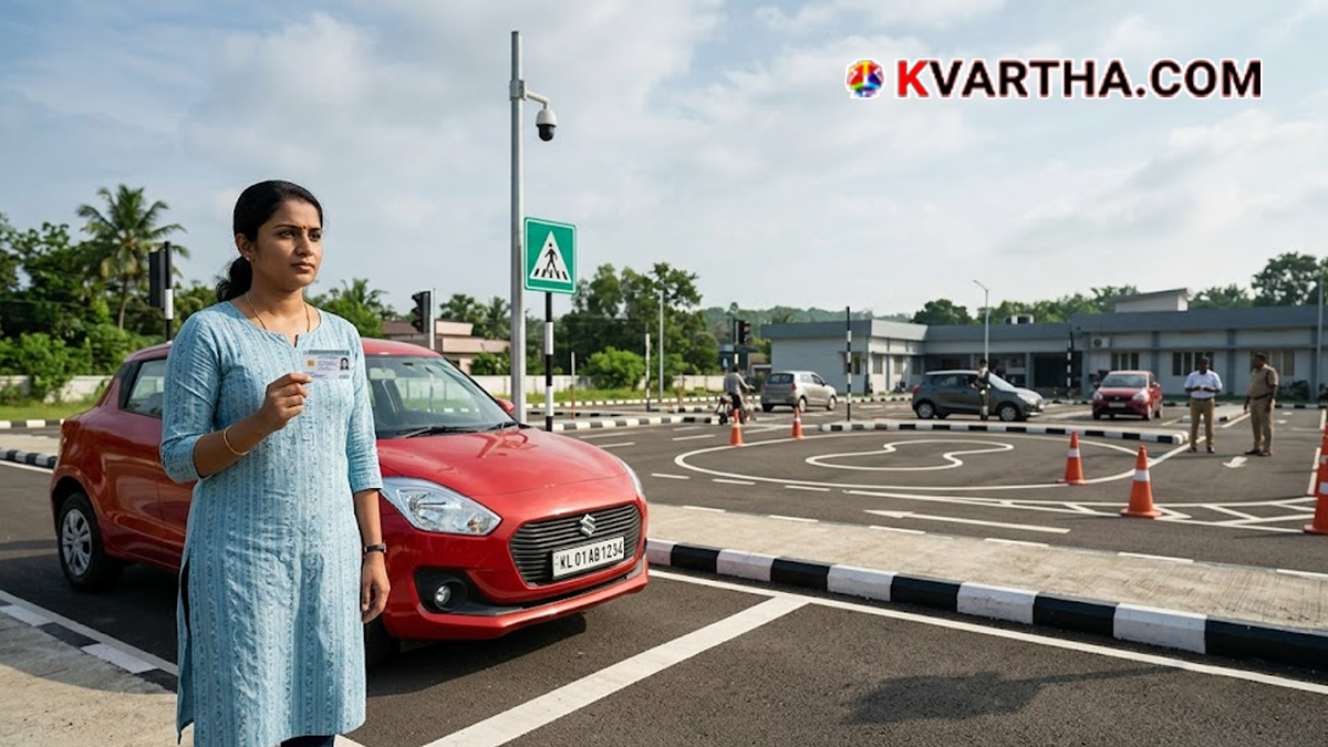Driving test being conducted at an RTO