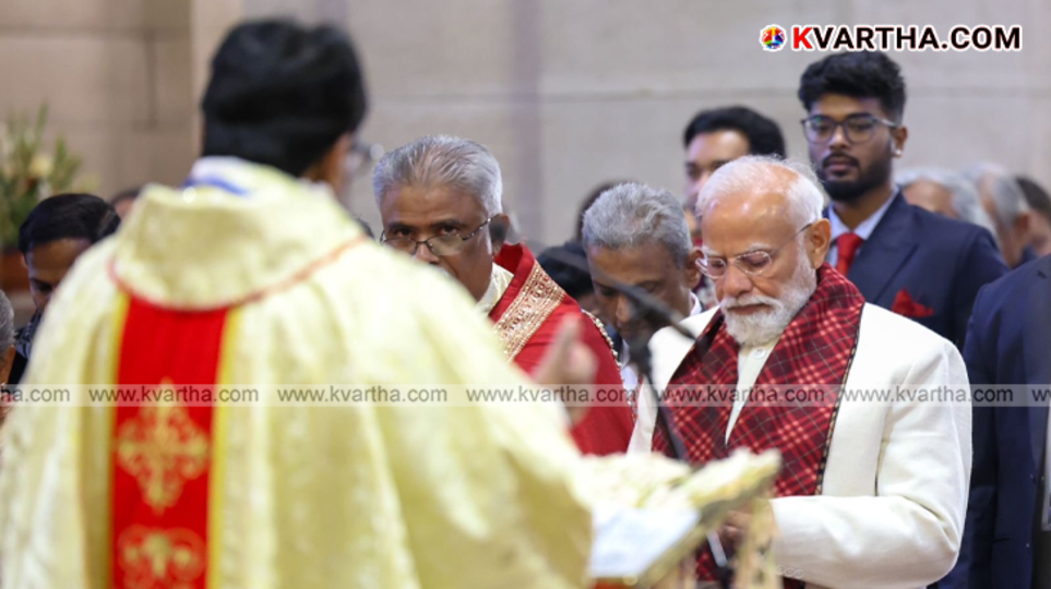 PM Modi at Cathedral Church of Redemption Delhi