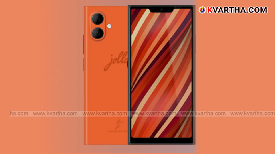  Image of the new Jolla Phone running the Sailfish OS.