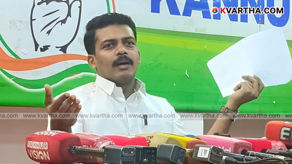 KSU leader Muhammad Shammas speaking at a press conference in Kannur.