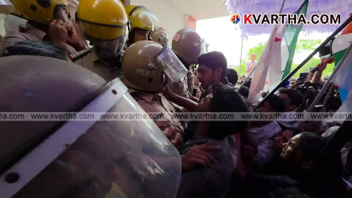 Student protest at the Central University