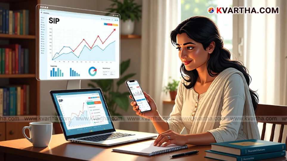 Graph showing the power of compounding in SIP investment.