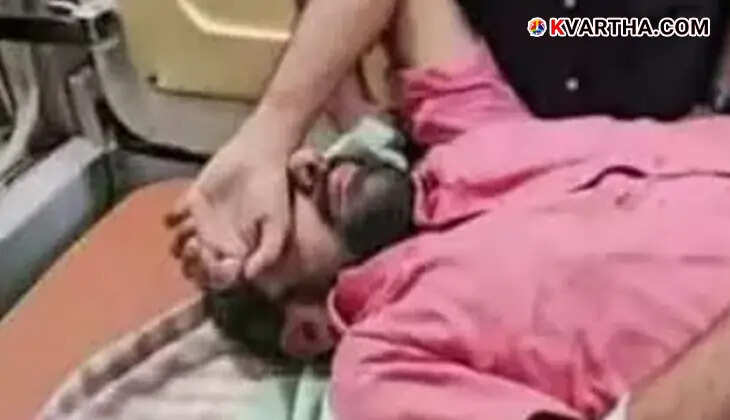 Image of YouTuber Shajan Skaria after he was attacked in Thodupuzha, Kerala.
