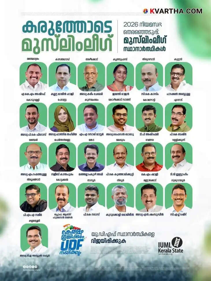 Muslim League Announces 25 Candidates for 2026 Kerala Assembly Elections