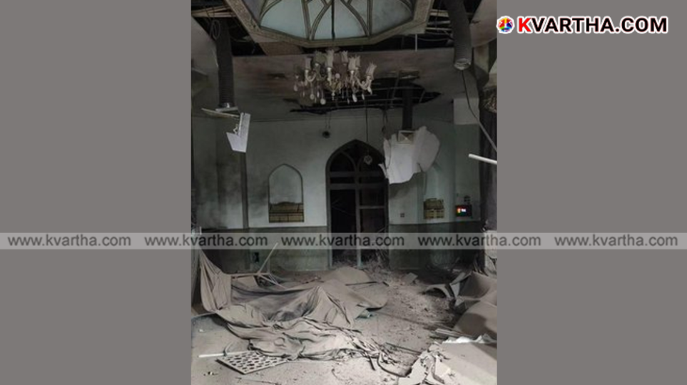 Smoke rises after a missile attack on Sharif University in Tehran.