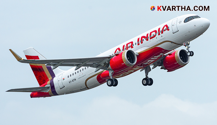 Air India aircraft on the tarmac after an emergency landing.