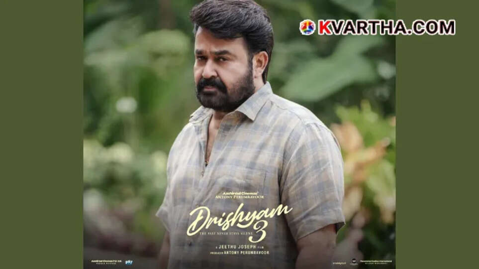 Actor Mohanlal as Georgekutty in a dramatic scene from the movie Drishyam 3