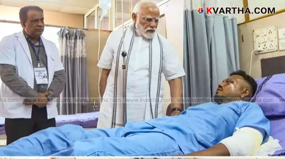 Debris and destruction at the Ahmedabad plane crash site near a medical college building.