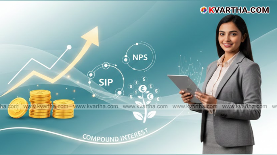 Image illustrating a young person planning finances with clock and money.