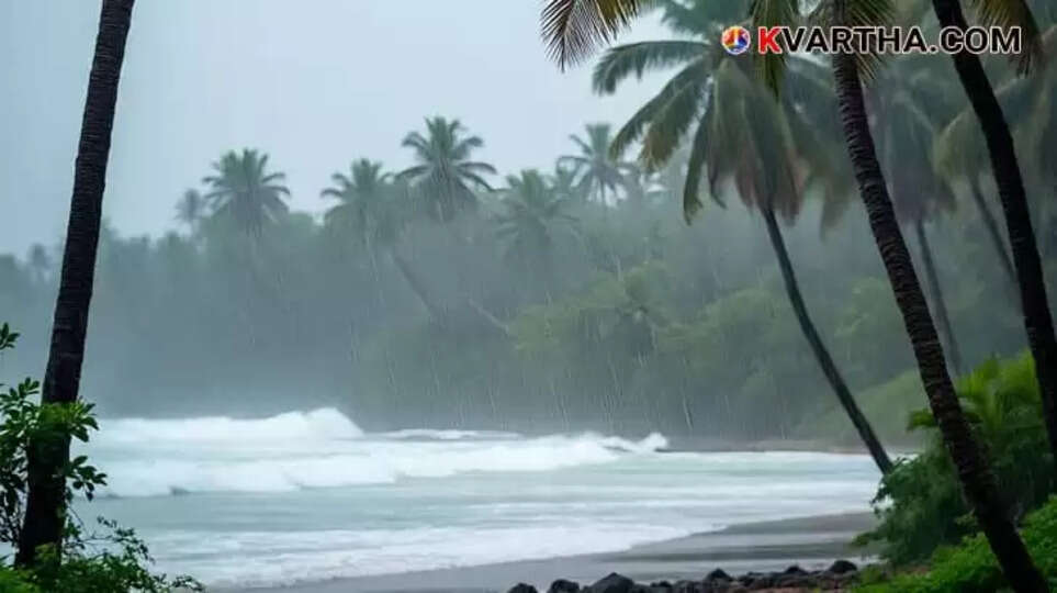 Image Representing Kerala Faces Heavy Rains and Strong Winds