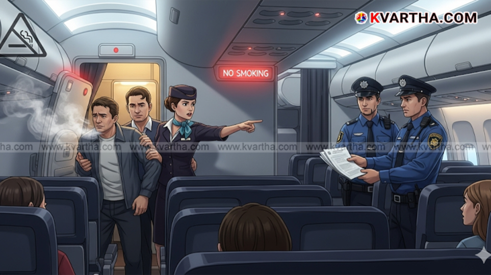 Man arrested for smoking on an airplane at Thiruvananthapuram airport