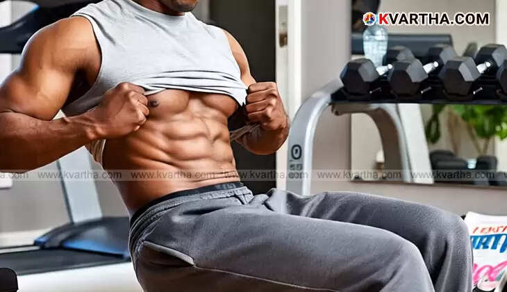 A person demonstrating an ab exercise at home, symbolizing home workout for six pack.