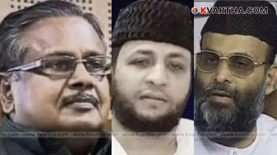 Abdul Nazer Madani, Chairman of PDP, speaking at an event.