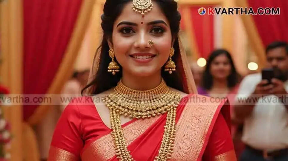 Bride Representing Kerala Gold Price March 18 