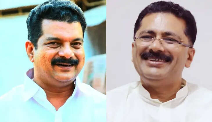A photograph of KT Jaleel and PV Anvar