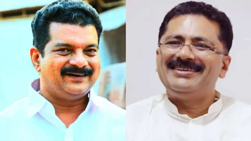 A photograph of KT Jaleel and PV Anvar