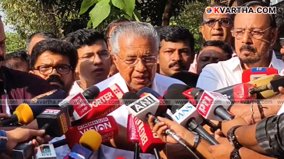 A symbolic scene of Chief Minister Pinarayi Vijayan casting his vote and the election.