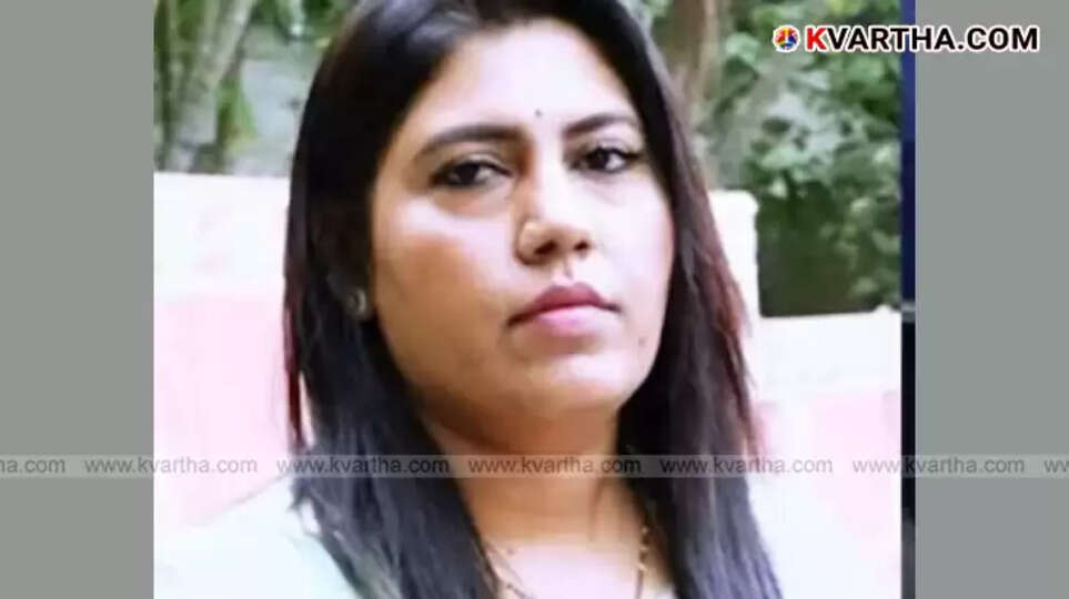 Image showing a woman arrested by Enforcement Directorate in Bengaluru.