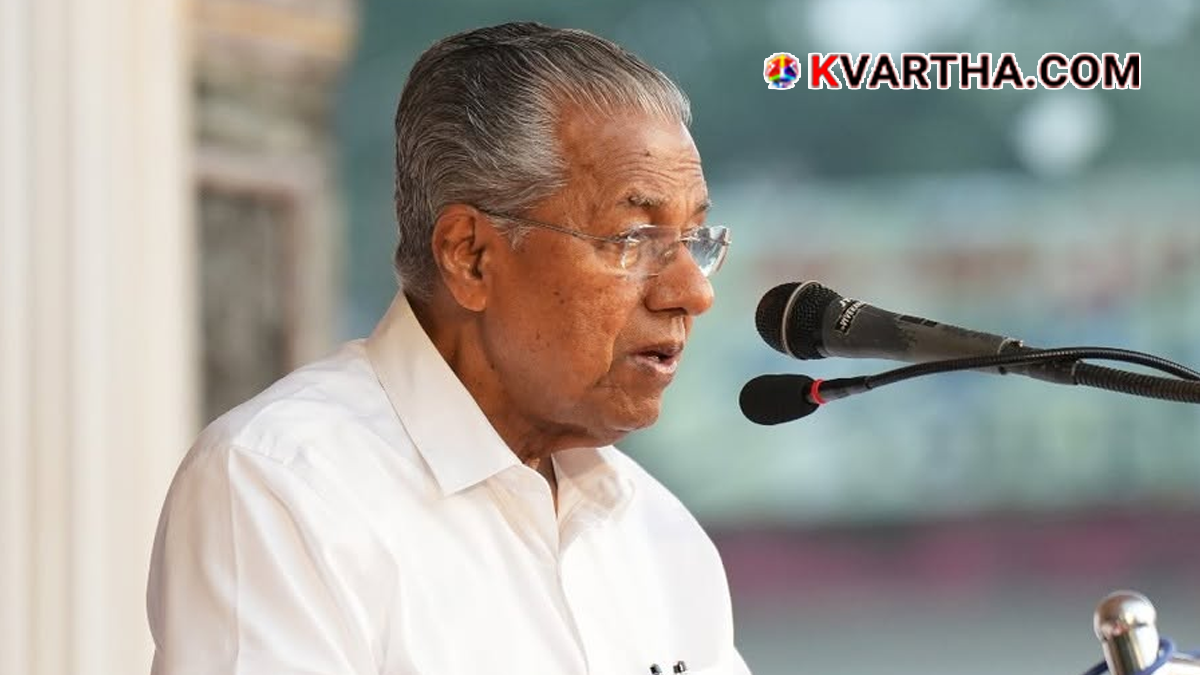 Opposition Leader Pinarayi Vijayan addressing the media