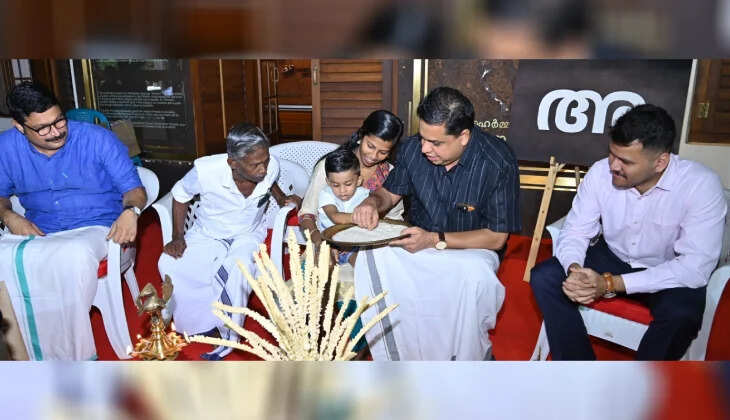 speaker A.N. Shamseer Celebrates Children’s First Letters on Vijaya Dashami